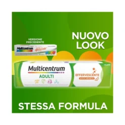 Multicentrum Adulti Effervescente Integratore Alimentare Multivitaminico Vitamina B C D3 Ferro 20Cpr