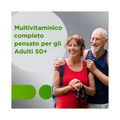 Multicentrum Adulti 50+ Integratore Alimentare Multivitaminico Vitamina B D E Magnesio Calcio 30Cpr