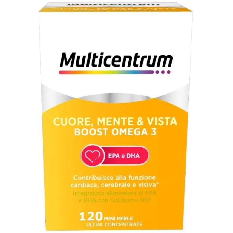 Multicentrum Cuore Mente Vista Boost Omega3 120 Mini Perle