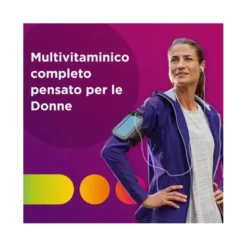 Multicentrum Donna Integratore Alimentare Multivitaminico Vitamina D Calcio Ferro Acido Folico 60Cpr