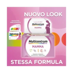 Multicentrum Mamma Integratore Alimentare Multivitaminico Gravidanza Acido Folico D3 Calcio 30 Cpr