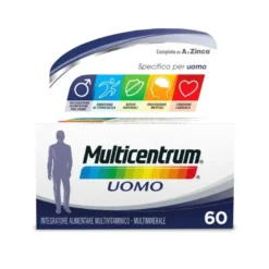 Multicentrum Uomo Integratore Alimentare Multivitaminico Vitamina B D3 A Calcio Magnesio 60 Cpr