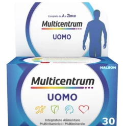 Multicentrum Uomo Integratore Alimentare Multivitaminico Vitamina B D3 A Calcio Magnesio 30 Cpr