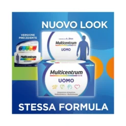 Multicentrum Uomo Integratore Alimentare Multivitaminico Vitamina B D3 A Calcio Magnesio 30 Cpr