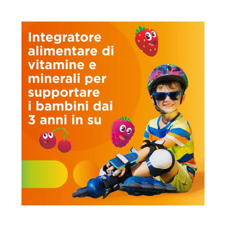 Multicentrum VitaGummy Integratore Vitamine Minerali Bambini 3+ Vitamina D Iodio Ferro 30 Caramelle