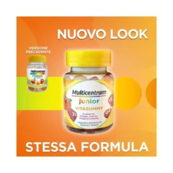 Multicentrum VitaGummy Integratore Vitamine Minerali Bambini 3+ Vitamina D Iodio Ferro 30 Caramelle