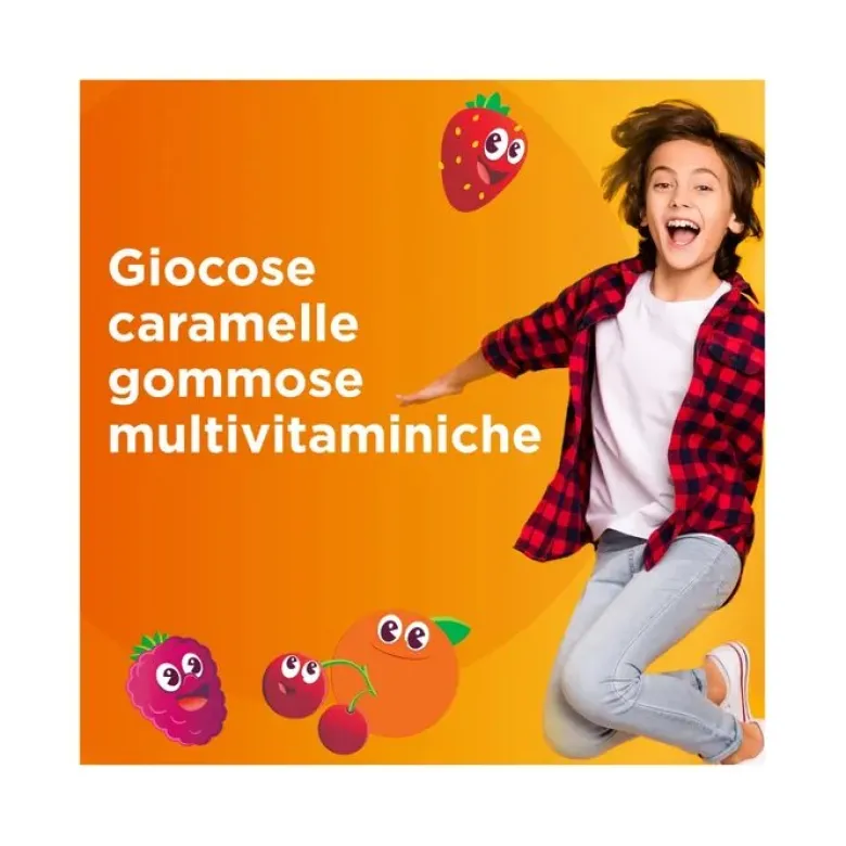 Multicentrum VitaGummy Integratore Vitamine Minerali Bambini 3+ Vitamina D Iodio Ferro 30 Caramelle