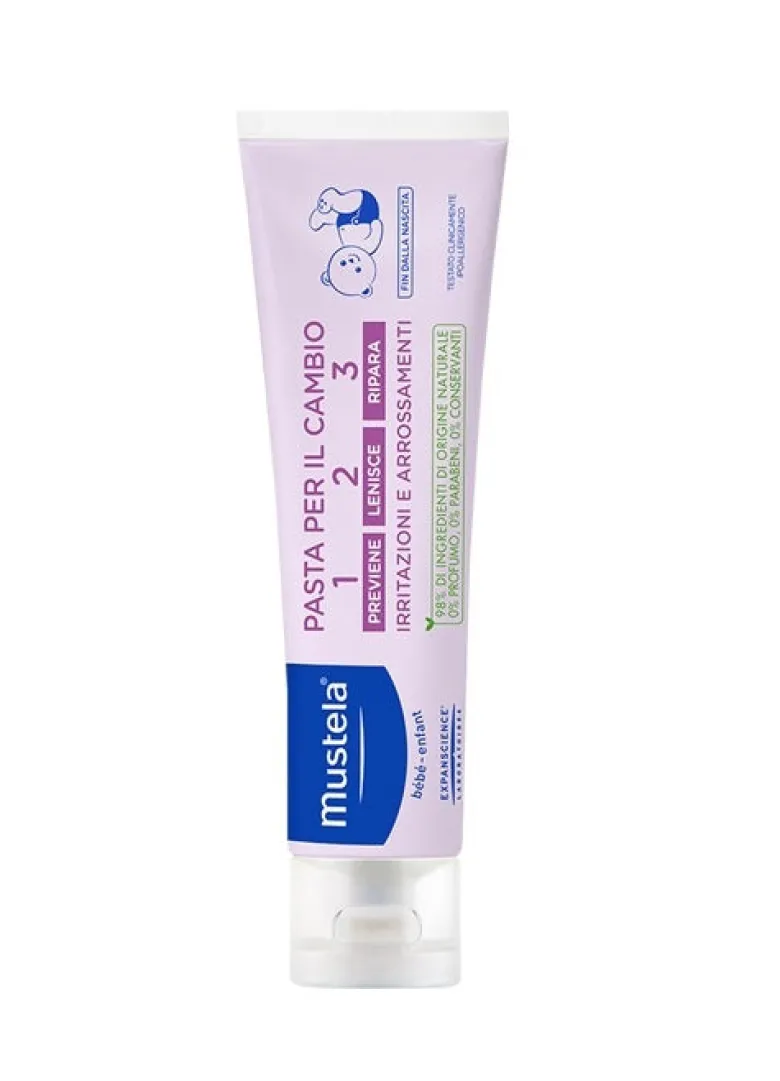 Mustela Pasta per il cambio 1-2-3 Crema prevenzione e trattamento arrossamenti 100ml
