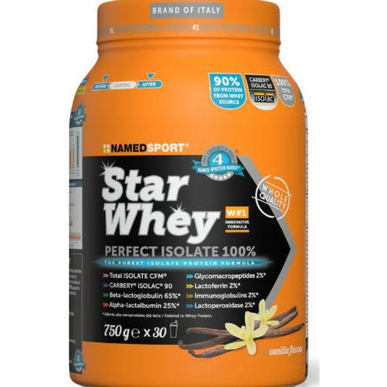 Named Sport Star Whey Isolate Vanilla proteine in polvere 750g gusto vaniglia