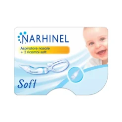 Narhinel Aspiratore Nasale Neonati E Bambini Soft Con 2 Ricambi Soft Con Filtro Assorbente