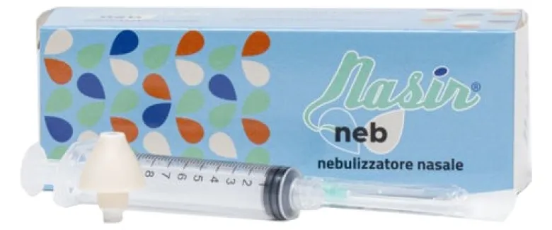Nasir Neb Kit con 1 Ugello Nasir Nebulizzatore + 1 Siringa 10 ml Llc + 1 Ago
