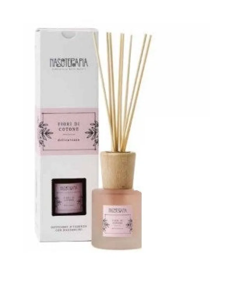 Nasoterapia Fiori di Cotone Delicatezza Diffusore d'essenza con bastoncini 100ml