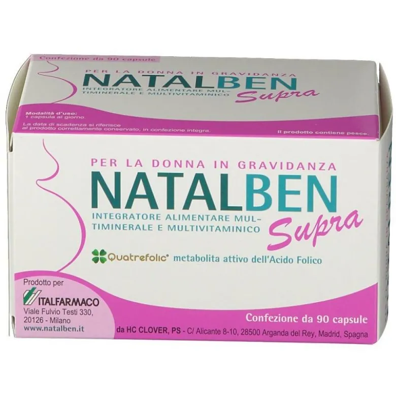 Natalben Supra 90 Capsule Molli: Integratore Preconcezionale
