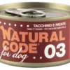 Natural Code 03 Tacchino E Patate Cani Adulti Lattina 90g