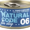 Natural Code 06 Tonno E Merluzzo Cani Adulti Lattina 90g