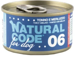 Natural Code 06 Tonno E Merluzzo Cani Adulti Lattina 90g