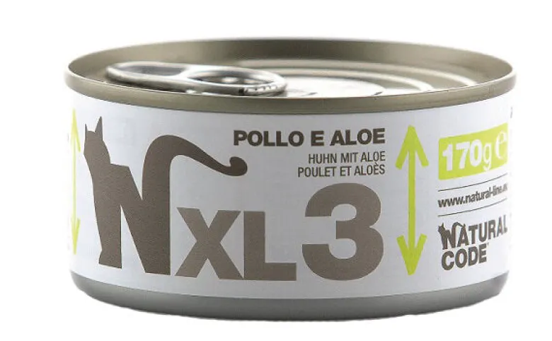 Natural Code XL3 Per Gatti Adulti Pollo E Aloe 170g