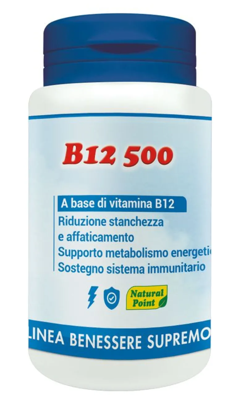 Natural Point B12 500 stanchezza ed affaticamento 100 capsule vegetali