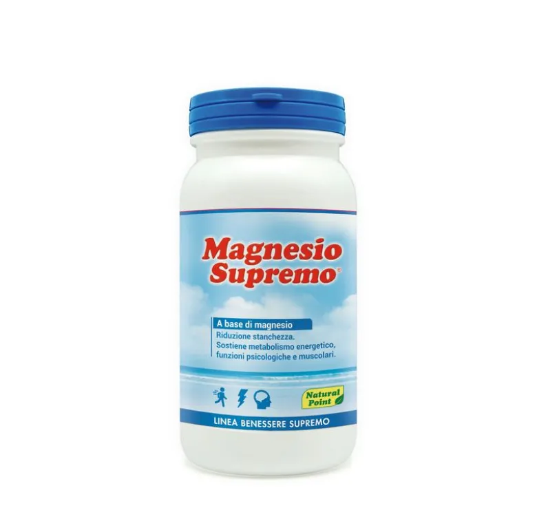Natural Point Magnesio Supremo integratore alimentare per stanchezza e stress 150g