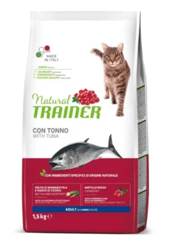 Natural Trainer Crocchette Al Tonno Per Gatti Adulti Sacco 1,5 Kg