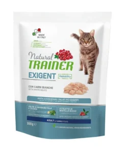 Natural Trainer Exigent Crocchette Con Carni Bianche Per Gatti Adulti Sacco 300g