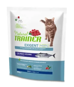 Natural Trainer Exigent Crocchette Con Pesce Azzurro Per Gatti Adulti Sacco 300g
