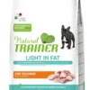 Natural Trainer Light In Fat Crocchette Tacchino Per Cani Adulti Taglia Mini 7kg