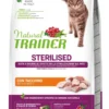 Natural Trainer Sterilised Crocchette Con Tacchino Per Gatti Adulti Sacco 10kg