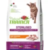 Natural Trainer Sterilised Crocchette Con Tacchino Per Gatti Adulti Sacco 1,5kg