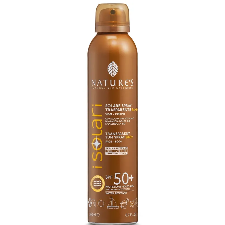 Nature's Solare Spray Trasparente Bambini SPF50+ 200ml