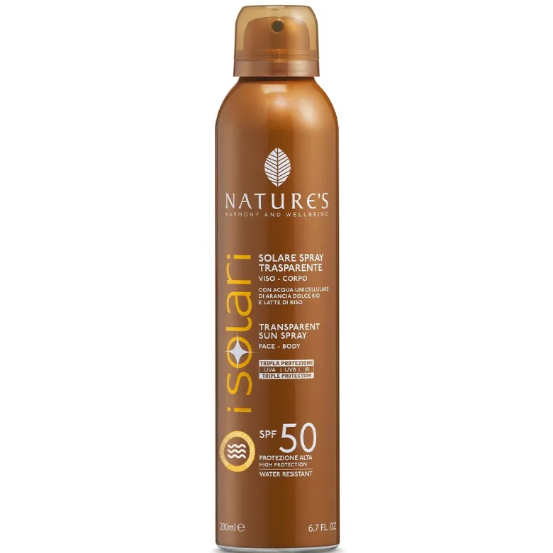 Nature's Solare Spray Trasparente SPF50+ 200ml