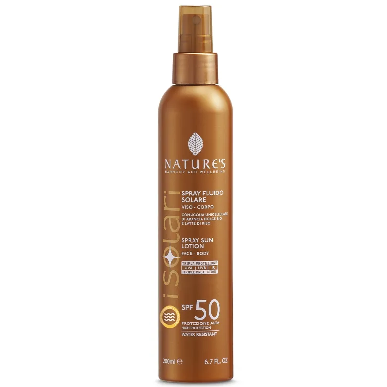Nature's Solari Spray Fluido Viso/Corpo SPF50 200ml