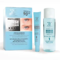Natur Unique Ialucollagen Borse Occhiaie XXXS trattamento contorno occhi lozione tonica 30ml + crema