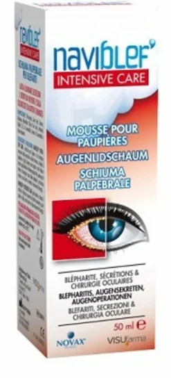 NaviBlef Intensive Care schiuma lenitiva per le secrezioni oculari 50ml