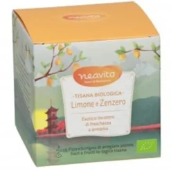 Neavita Limone e Zenzero tisana biologica 15 filtroscrigno