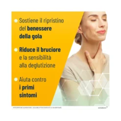 Neoborocillina Propolmiele+ Miele e Limone per il benessere della gola 16 Pastiglie