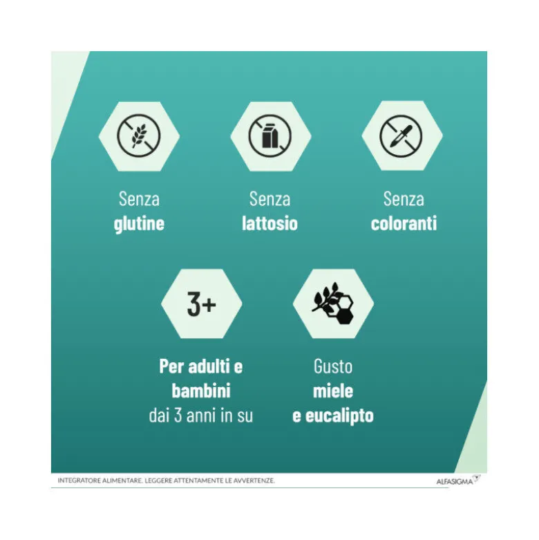 NeoBorocillina Propolmiele+ per il benessere della gola 16 pastiglie gusto miele ed eucalipto