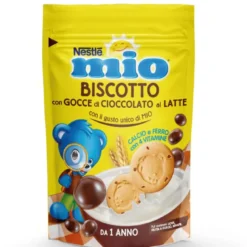 Nestlè Mio Biscotto Con Gocce Di Cioccolato Al Latte Da 12 Mesi Sacchetto 150g