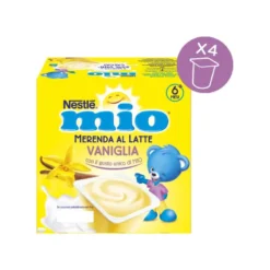 Nestlè Mio Merenda Al Latte Vaniglia 4 Vasetti da 100g