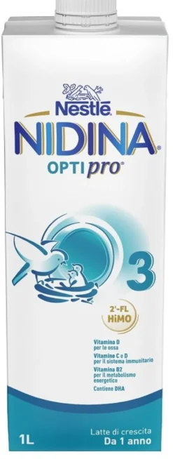 Nestlé Nidina Optipro 3 Latte Di Crescita Liquido Da 1 Anno Brick 1 Litro