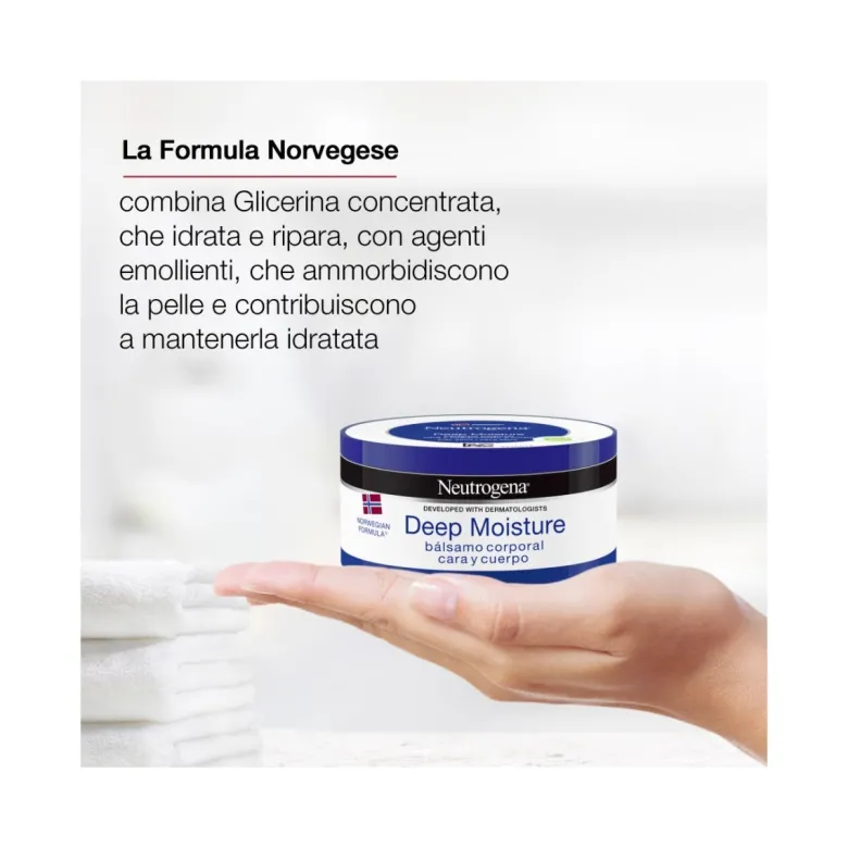 Neutrogena Deep Moisture Idratazione Intensa Crema Comfort Corpo e viso Promo 300ml