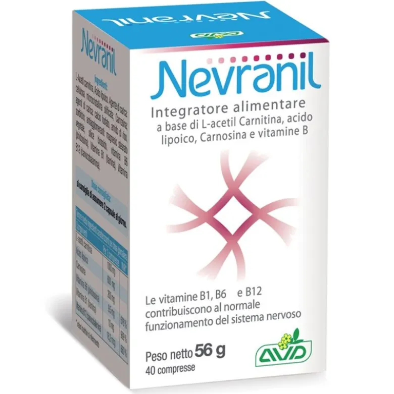 Nevranil Integratore Sistema Nervoso 40 compresse
