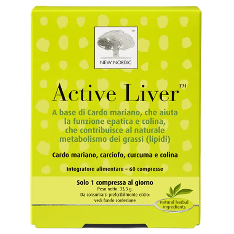 New Nordic Active Liver integratore funzione epatica e metabolismo lipidi 60 compresse