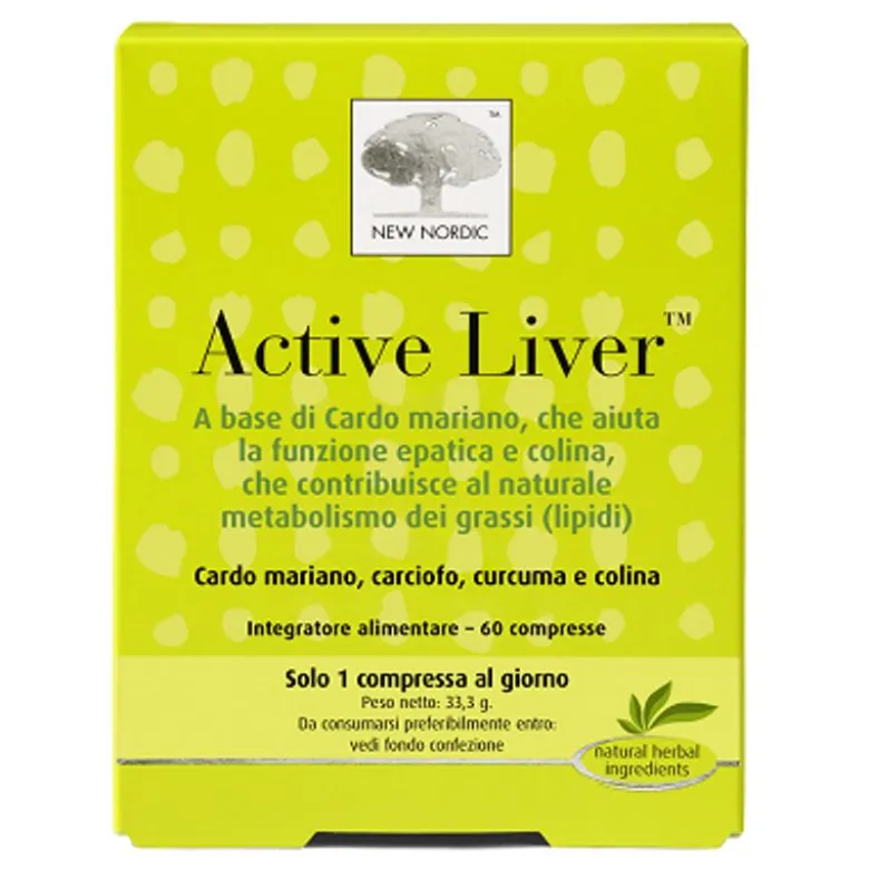 New Nordic Active Liver integratore funzione epatica e metabolismo lipidi 60 compresse