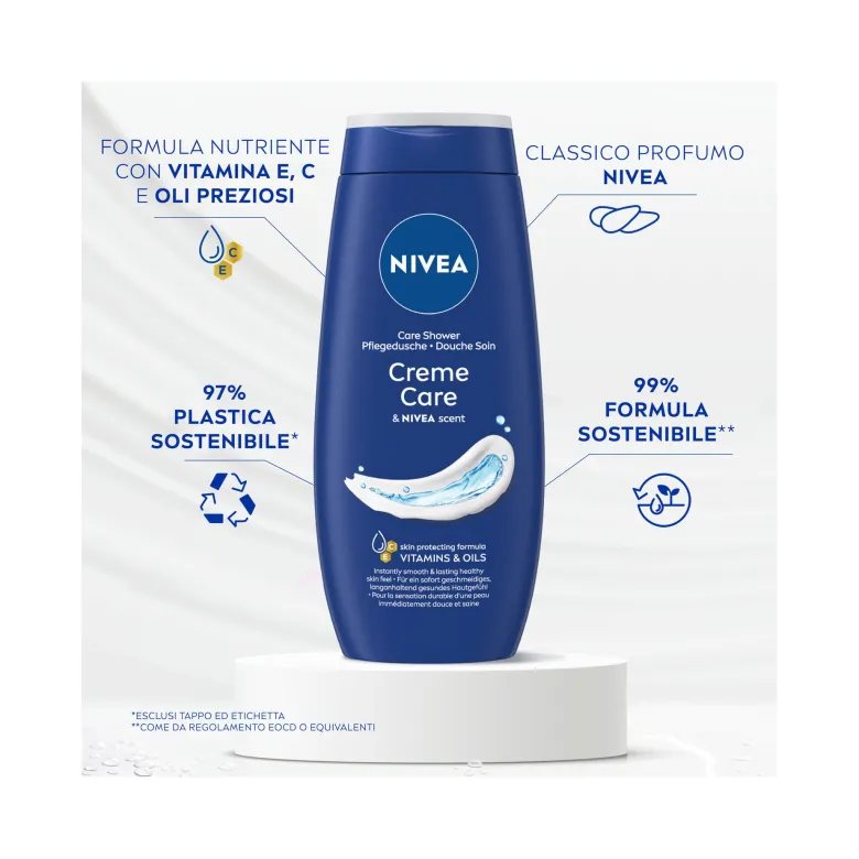 Nivea Bagnodoccia Creme Care Bagnoschiuma Cremoso E Idratante Al Profumo Di Nivea Creme 650ml
