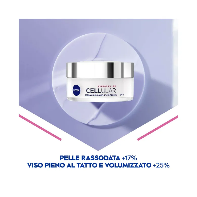 Nivea Cellular Expert Filler Crema Giorno Anti-età Intensiva Spf15 Per Viso Antirughe Donna 50ml