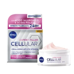 Nivea Cellular Expert Filler Crema Giorno Anti-età Intensiva Spf15 Per Viso Antirughe Donna 50ml