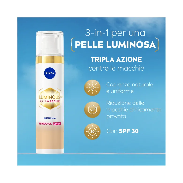 Nivea Cellular Luminous630 CC Anti-Macchie SPF30 40ml 02 Medium