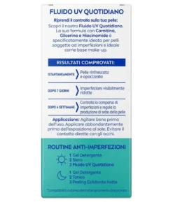 Nivea Derma Skin Clear Fluido Uv Quotidiano SPF50+ Opacizzante Viso 40ml