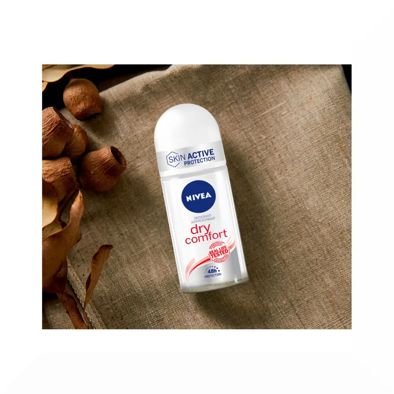 Nivea Dry Comfort Deodorante Roll on Antitraspirante 72h Con Formula Dual Active 50ml